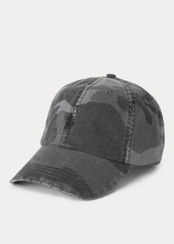 Men's Polo Ralph Lauren Canvas Ball Caps | 164382GRC